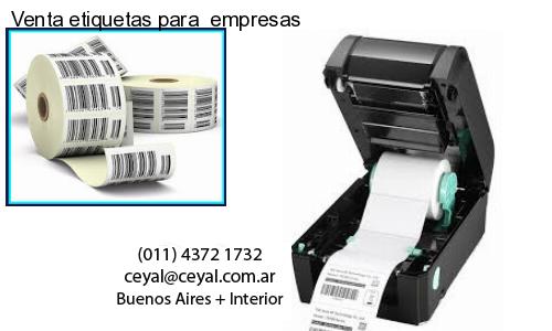 Venta etiquetas para  empresas