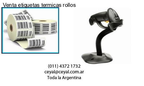 Venta etiquetas termicas rollos