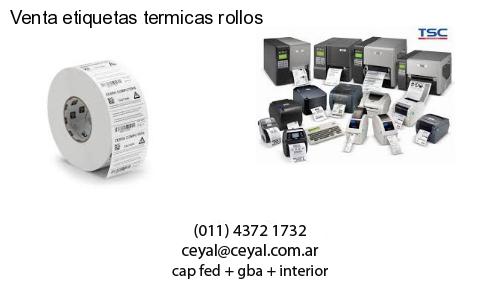 Venta etiquetas termicas rollos