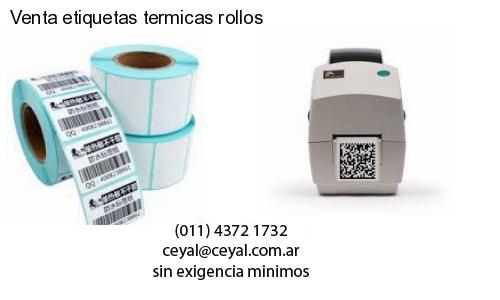 Venta etiquetas termicas rollos