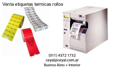 Venta etiquetas termicas rollos