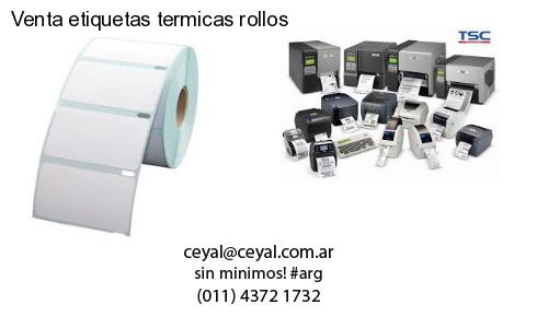 Venta etiquetas termicas rollos