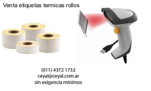 Venta etiquetas termicas rollos