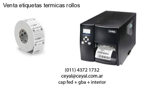 Venta etiquetas termicas rollos