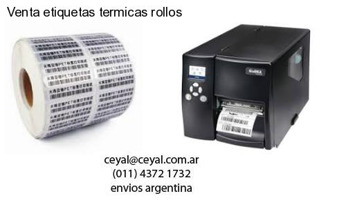 Venta etiquetas termicas rollos