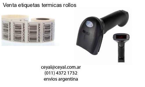 Venta etiquetas termicas rollos