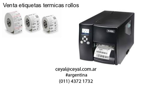 Venta etiquetas termicas rollos