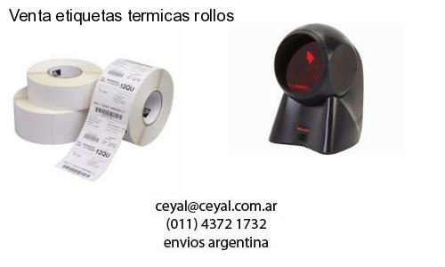 Venta etiquetas termicas rollos