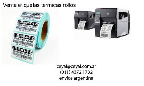 Venta etiquetas termicas rollos