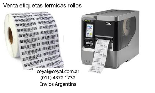 Venta etiquetas termicas rollos