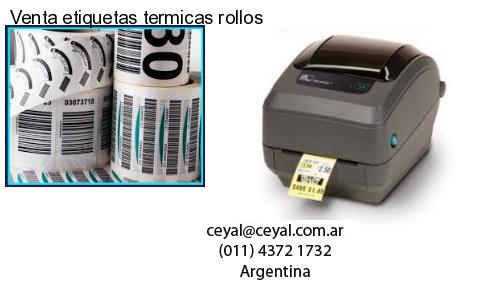 Venta etiquetas termicas rollos