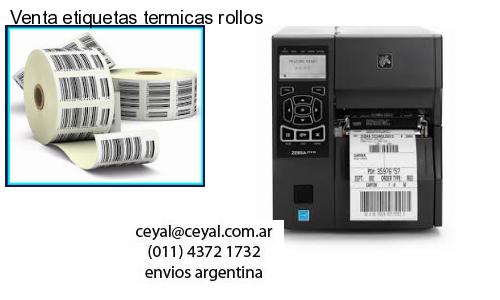Venta etiquetas termicas rollos