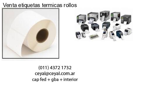 Venta etiquetas termicas rollos