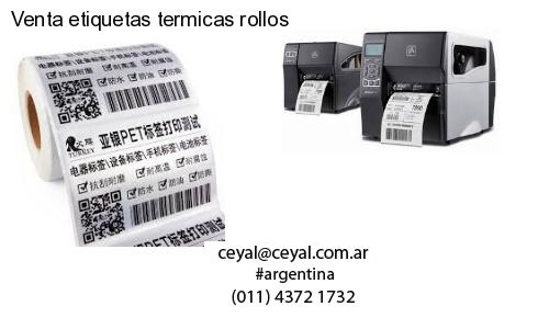 Venta etiquetas termicas rollos