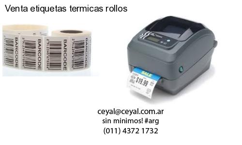 Venta etiquetas termicas rollos