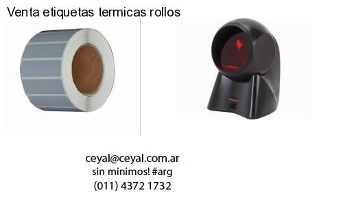 Venta etiquetas termicas rollos