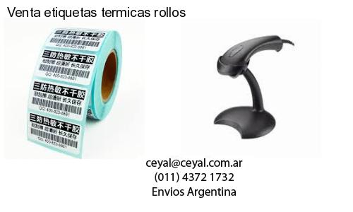 Venta etiquetas termicas rollos