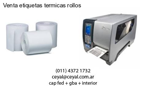 Venta etiquetas termicas rollos