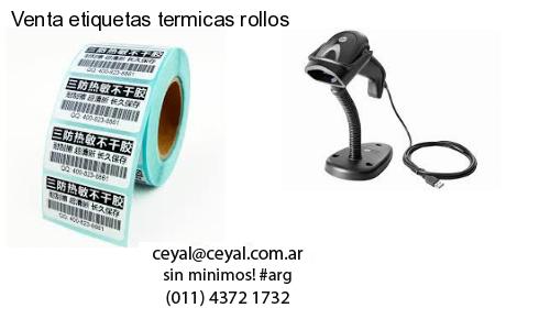 Venta etiquetas termicas rollos