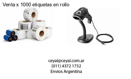 Venta x 1000 etiquetas en rollo