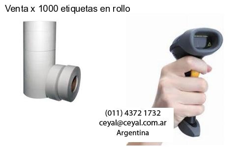 Venta x 1000 etiquetas en rollo