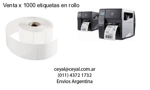 Venta x 1000 etiquetas en rollo