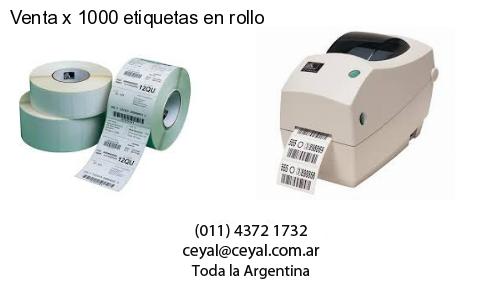 Venta x 1000 etiquetas en rollo