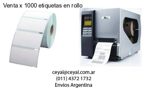 Venta x 1000 etiquetas en rollo