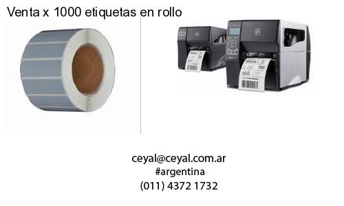 Venta x 1000 etiquetas en rollo