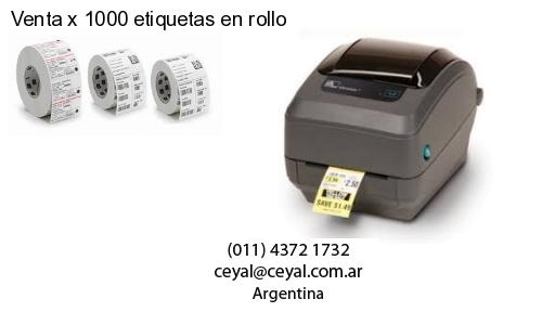 Venta x 1000 etiquetas en rollo