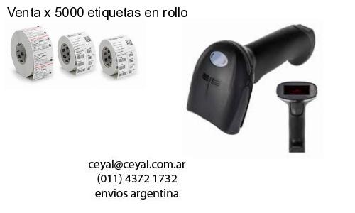 Venta x 5000 etiquetas en rollo