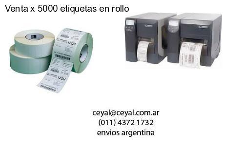 Venta x 5000 etiquetas en rollo