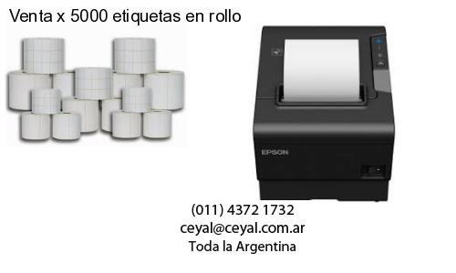 Venta x 5000 etiquetas en rollo