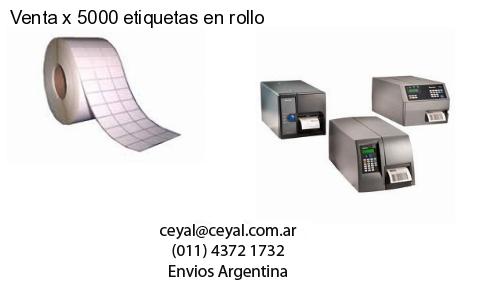 Venta x 5000 etiquetas en rollo