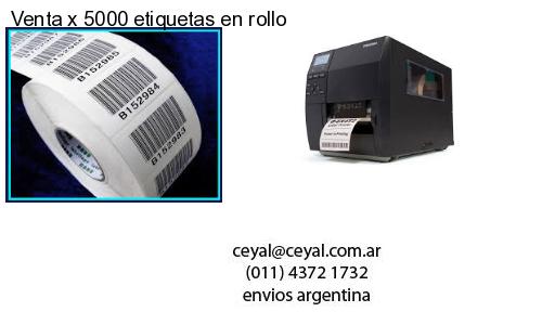 Venta x 5000 etiquetas en rollo