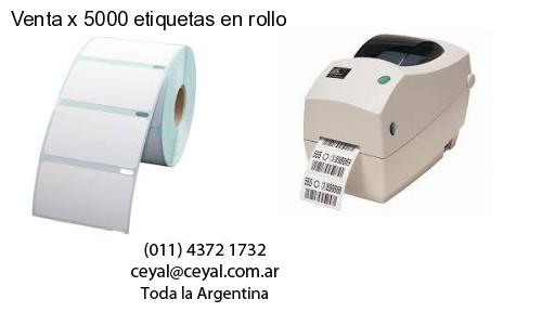 Venta x 5000 etiquetas en rollo