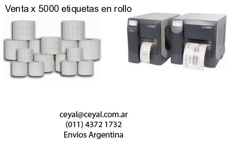 Venta x 5000 etiquetas en rollo