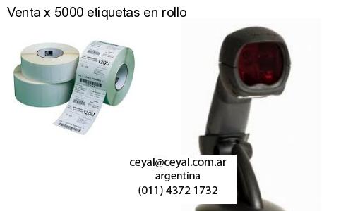 Venta x 5000 etiquetas en rollo