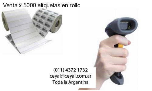 Venta x 5000 etiquetas en rollo