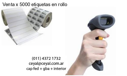 Venta x 5000 etiquetas en rollo