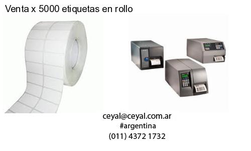 Venta x 5000 etiquetas en rollo