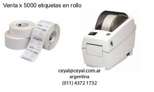 Venta x 5000 etiquetas en rollo