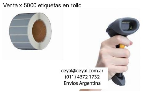 Venta x 5000 etiquetas en rollo