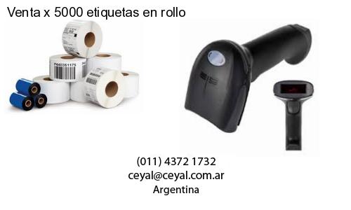 Venta x 5000 etiquetas en rollo