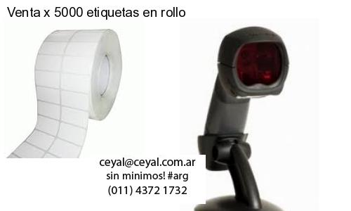 Venta x 5000 etiquetas en rollo