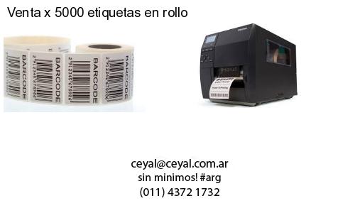 Venta x 5000 etiquetas en rollo