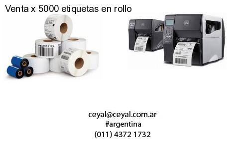 Venta x 5000 etiquetas en rollo