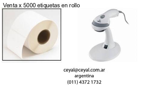 Venta x 5000 etiquetas en rollo