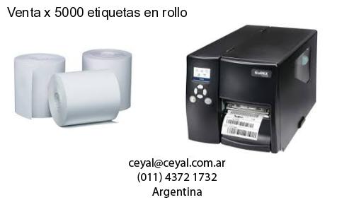 Venta x 5000 etiquetas en rollo