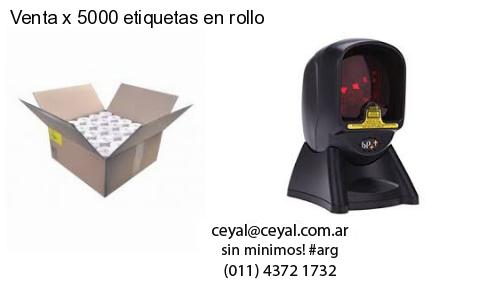Venta x 5000 etiquetas en rollo